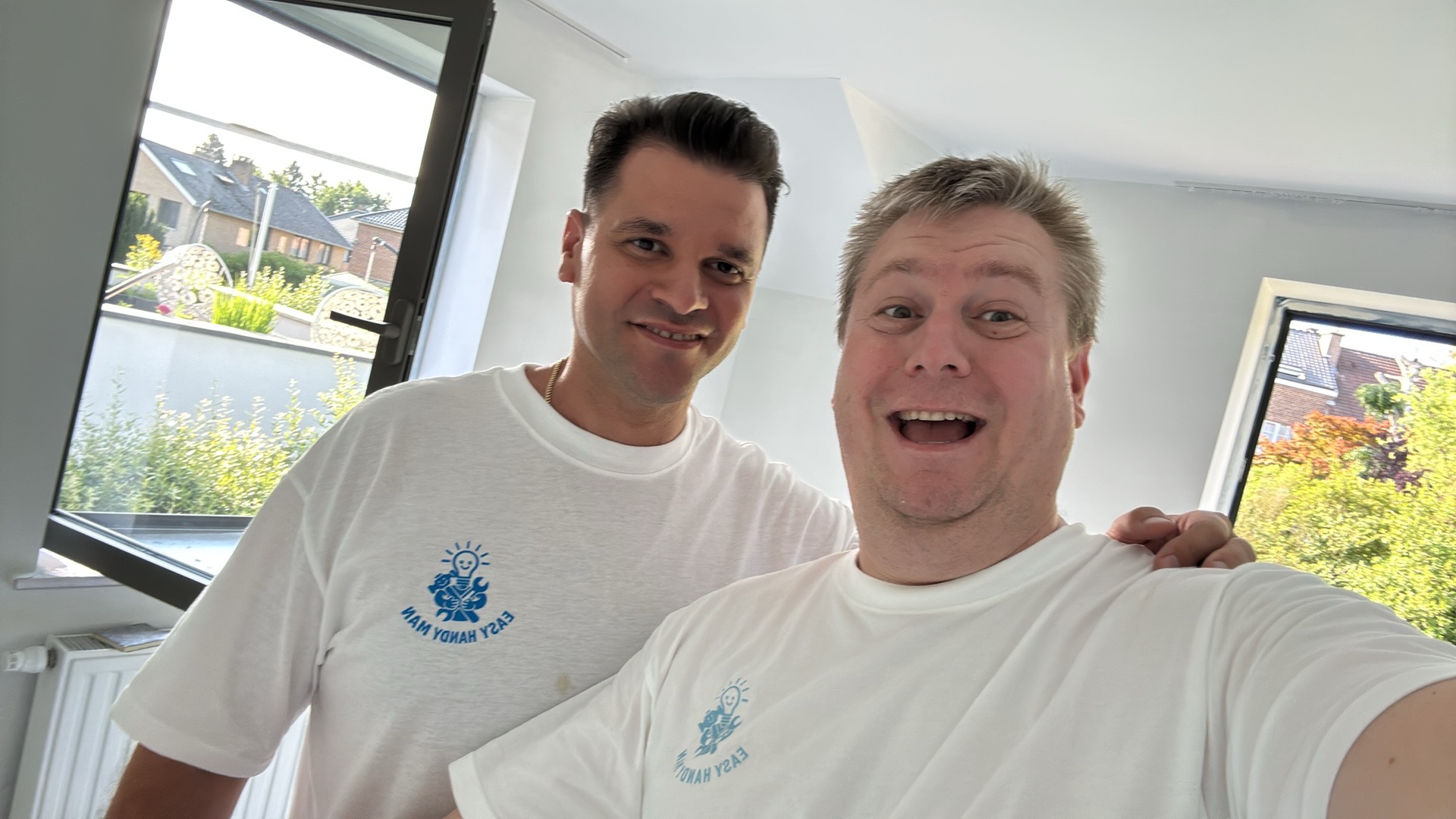 The two Easy Handy Man team members together